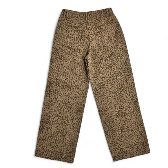 Altar'd State Nash Cheetah Animal Print Wide Leg Pants S Boho High Waist - Picture 4 of 9